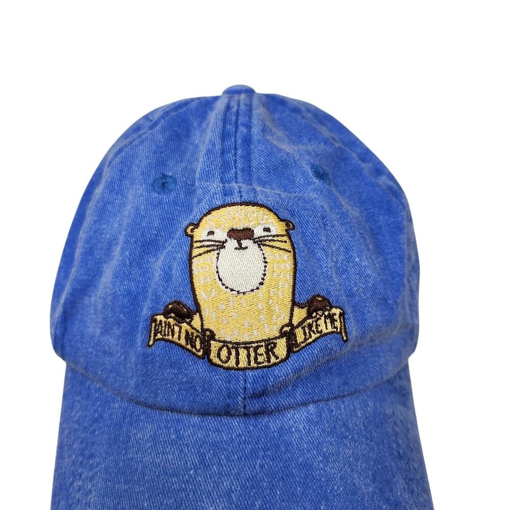 Vintage Seattle Aquarium Washington Strapback Dad Hat Embroidered Blue Cotton OS - Picture 3 of 11